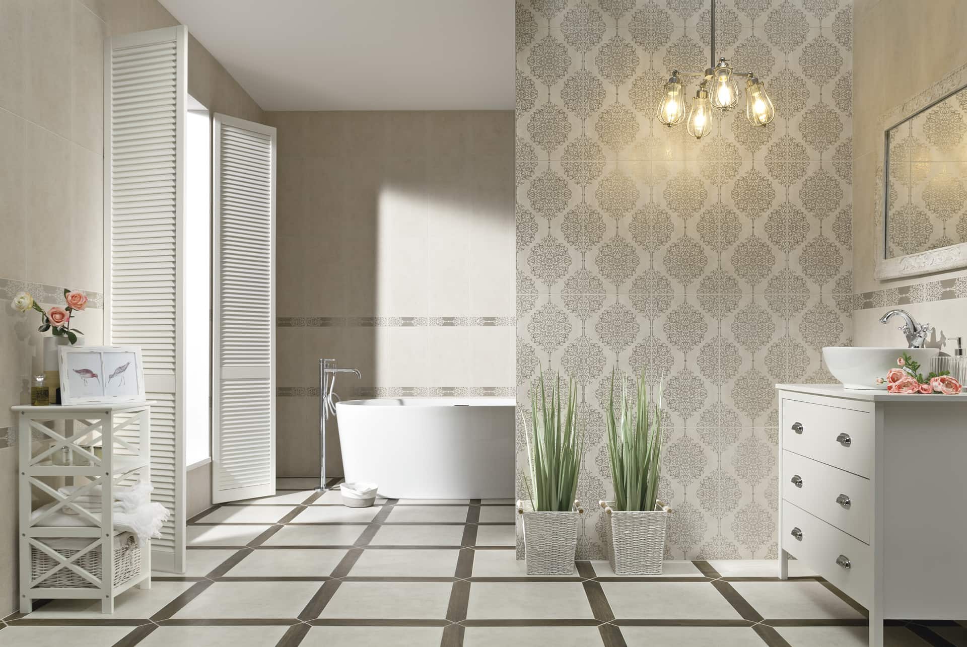 Ванна кімната з класичним інтер'єром | Вінниця, мережа салонів плитки та сантехніки Домінік